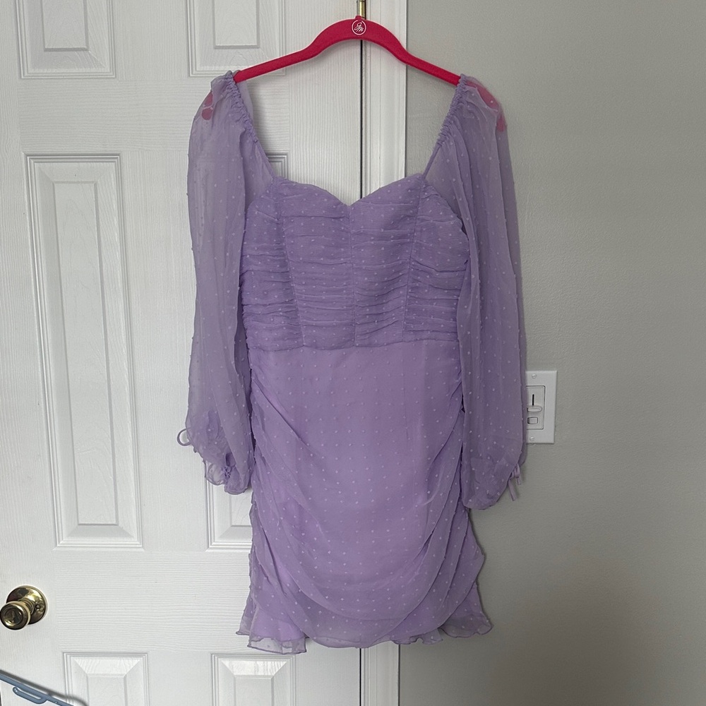 Petal & Pup Lavender Long Sleeve Dress